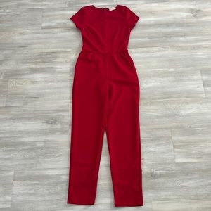 love…ady red short sleeve jumpsuit